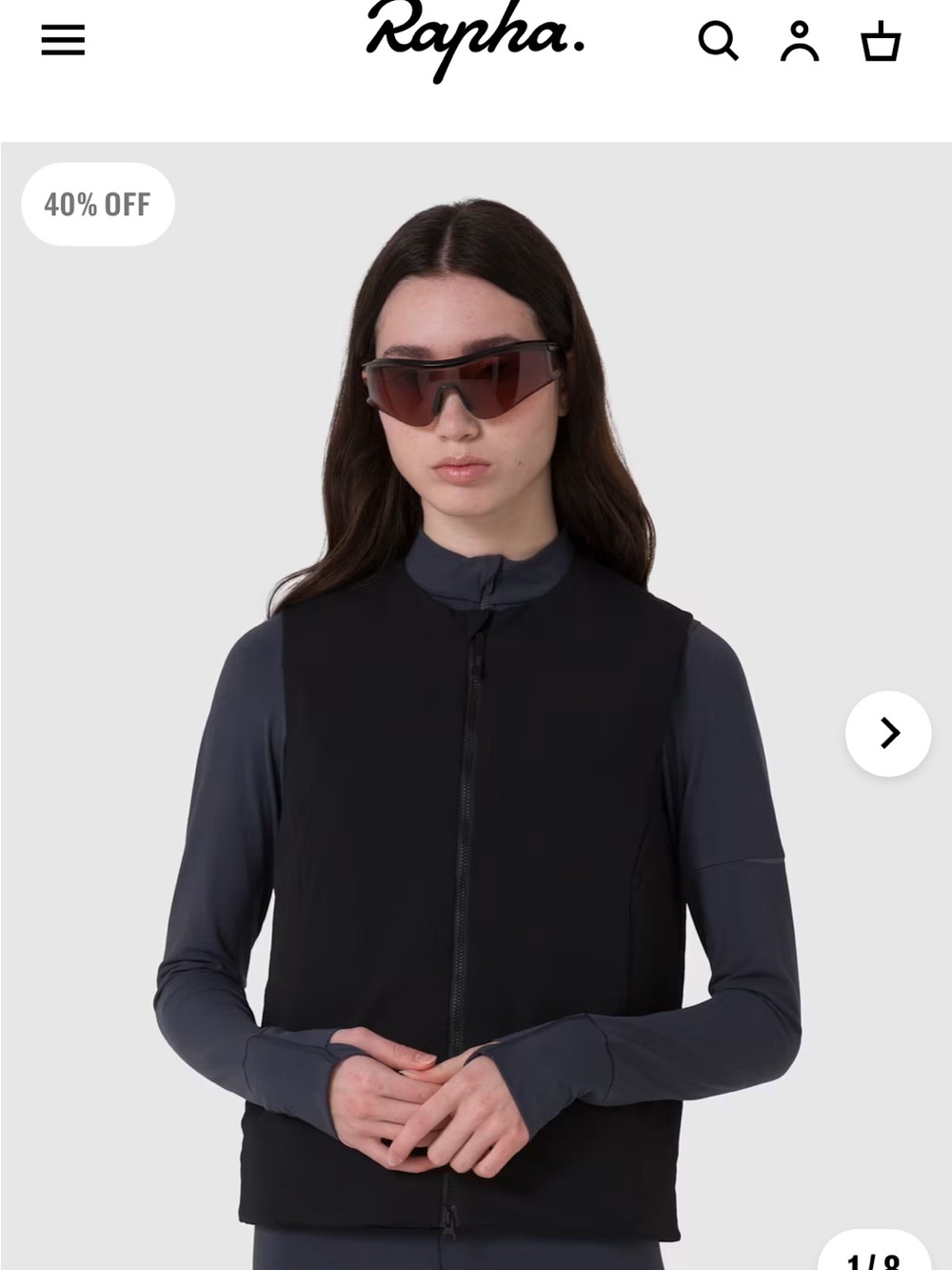 Rapha Black Insulted Cycling Vest